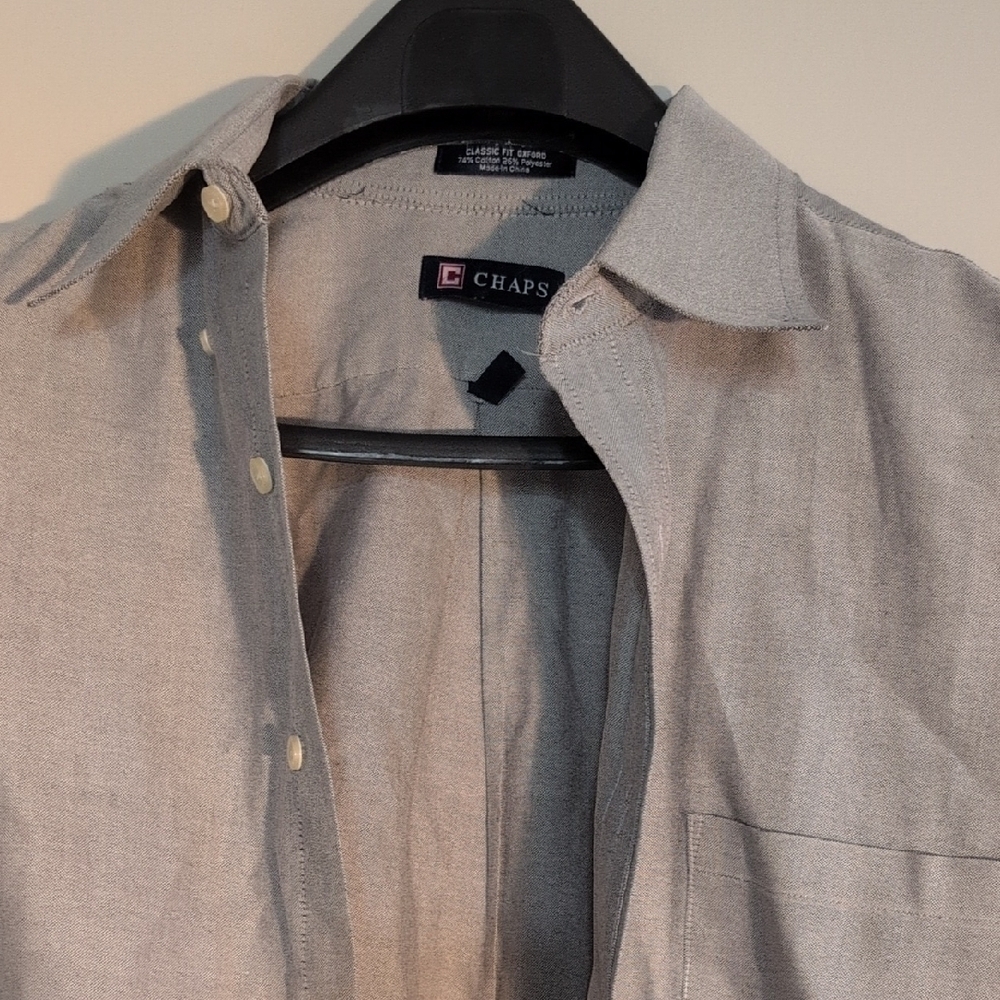 Chaps Gray Mens Shirt